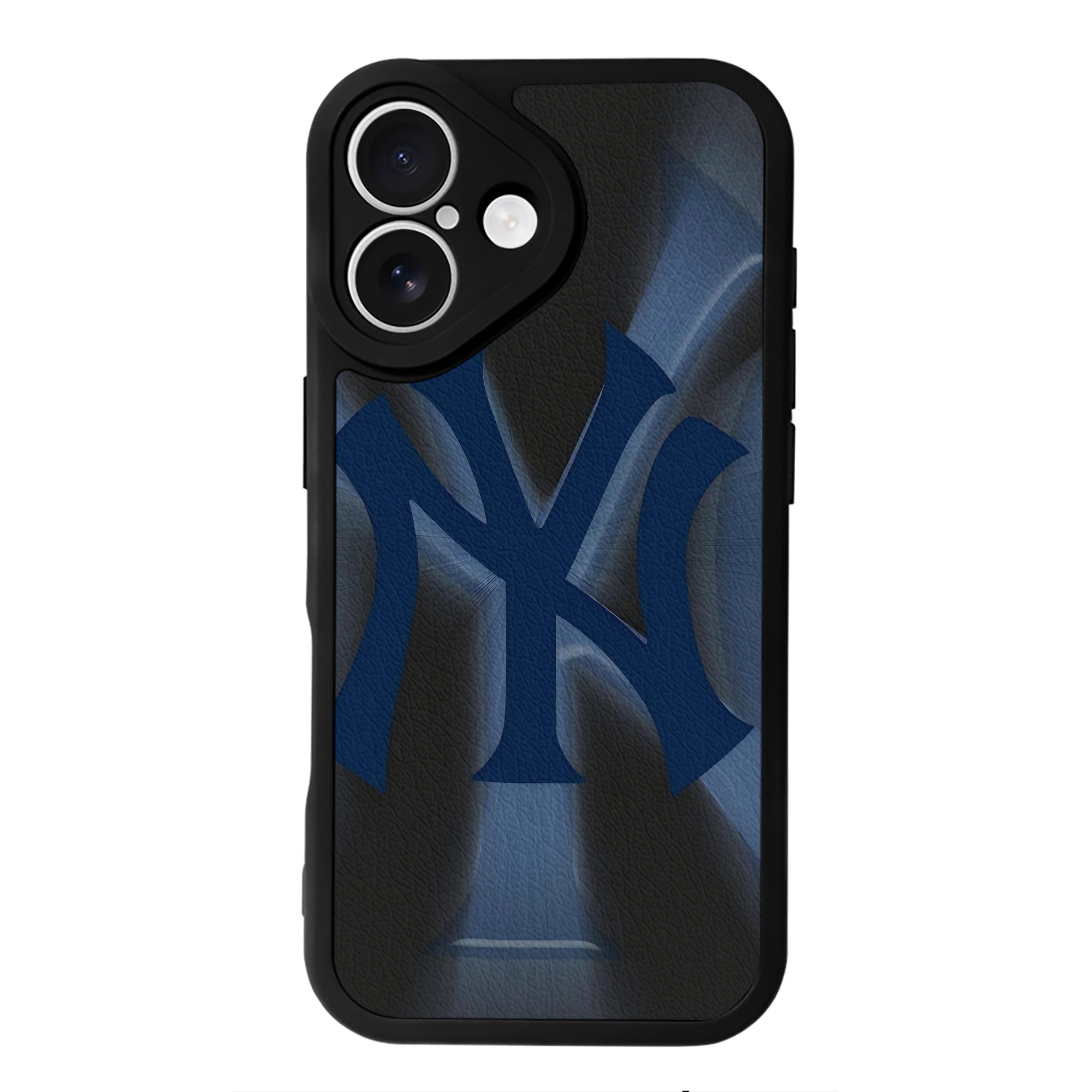 New York Yankees 110 IPhone 16 Silicone Leather Case – UV Print, Lambskin Texture – Perfect Fit, Wireless Charging Compatible, Scratch Resistant, Precise Cutouts – Stylish Protection For IPhone 16